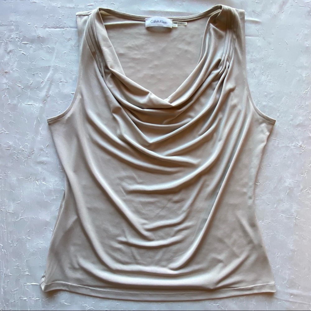 Calvin Klein Pastel Beige Top Size M